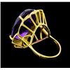 Image 3 : 14KT Yellow Gold Ladies 23.50 ctw Amethyst Ring