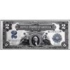 Image 1 : 1899 $2 Mini-Porthole Silver Certificate Note