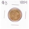 Image 1 : 1854 $3 Indian Princess Head Gold Coin