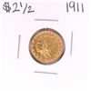 Image 1 : 1911 $2 1/2 Indian Head Quarter Eagle Gold Coin