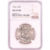 Image 1 : 1956 Franklin Half Dollar Coin NGC MS64FBL