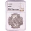Image 1 : 1922 $1 Peace Silver Dollar Coin NGC MS64