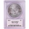 Image 2 : 2014 $1 American Silver Eagle Coin PCGS MS70 John Mercanti Signature