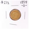 Image 1 : 1854-O $2 1/2 Liberty Head Quarter Eagle Gold Coin