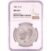 Image 1 : 1881-S $1 Morgan Silver Dollar Coin NGC MS63* Star