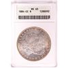 Image 1 : 1884-CC $1 Morgan Silver Dollar Coin ANACS MS63