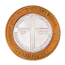 .999 Silver Stratosphere Las Vegas, NV $10 Casino Limited Edition Gaming Token