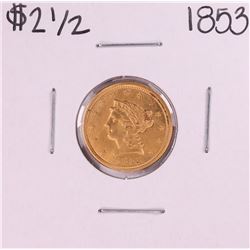 1853 $2 1/2 Liberty Head Quarter Eagle Gold Coin