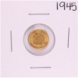 1945 Mexico Dos Peso Gold Coin