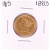Image 1 : 1883 $5 Liberty Head Half Eagle Gold Coin