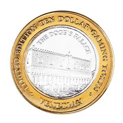 .999 Silver The Venetian Las Vegas Nevada $10 Casino Limited Edition Gaming Token
