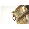 Image 2 : Antique wood and leather pack saddle with  sheepskin liner in good overall condition.   The pack sad
