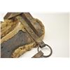 Image 4 : Antique wood and leather pack saddle with  sheepskin liner in good overall condition.   The pack sad