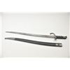 Image 1 : Mauser Model 1871/84 bayonet with scabbard.   The bayonet is 26 ½” in total length with a  22” blade