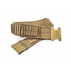 Hurlbert .45-70 caliber cartridge belt, made only one year during the Spanish American War. Accom