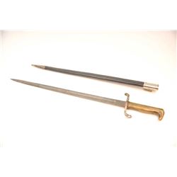 Model 1871 German/Prussian dress bayonet with etched blade with the matching scabbard. The bayone