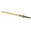 Image 1 : Authentic 18th to 19th century Chinese short  sword (2) in 1 scabbard with raised and  ornate brass 