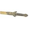 Image 2 : Authentic 18th to 19th century Chinese short  sword (2) in 1 scabbard with raised and  ornate brass 