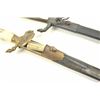 Image 3 : Lot of 2 reproduction German hunting swords  from the Nazi era.  An excellent copy with  bone grips 