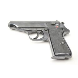 Walther Model PP semi-automatic pistol, 7.65 caliber, Serial #267016p. The pistol is in very good