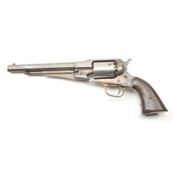 Remington Model 1858 percussion revolver, .44 caliber, Serial #128335. The pistol is in good over