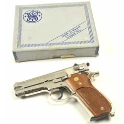 Smith & Wesson DA Model 39-2 semi-automatic pistol, 9mm caliber, Serial #A298214. The pistol is i