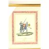 Image 2 : Lot of antique Italian prints of men in armor  with arms.  Expensively framed and matted to  match a