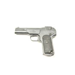 Belgian Browning Model 1900 Pocket  semi-automatic pistol, .32 caliber, Serial  #463274.  The FN man