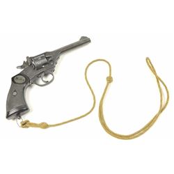 Webley Mark IV Double Action Revolver in  .38-200, S/N 137360. 95%-98% war finish  remains with mino