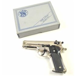 Smith & Wesson DA Model 59 semi-automatic pistol, 9mm caliber, Serial #A368338. The pistol is in