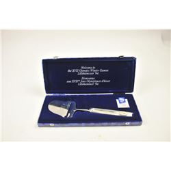 Scarce in America, XVII Winter Games Lillehammer 1994 souvenir. Sterling silver gripped and prese