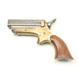 Sharps four-barrel derringer, .22 caliber, Serial #7901. The pistol is in very good plus overall