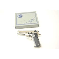 Smith & Wesson DA Model 59 semi-automatic  pistol, 9mm caliber, Serial #A368366.  The  pistol is in 