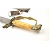 Image 10 : U.S. Eagle head officer’s sabre with scabbard  circa 1820-1840’s. Fluted bone grip. The  scabbard is