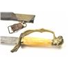 Image 9 : U.S. Eagle head officer’s sabre with scabbard  circa 1820-1840’s. Fluted bone grip. The  scabbard is