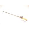 Image 1 : Revolutionary War era small hanger style  sword with iron mounts and fluted bone grip.  Shell guard.