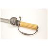 Image 3 : Revolutionary War era small hanger style  sword with iron mounts and fluted bone grip.  Shell guard.