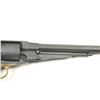 Image 10 : Pietta 1858 Remington reproduction black  powder revolver, #A19966, matte black finish  with brass t