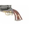 Image 3 : Pietta 1858 Remington reproduction black  powder revolver, #A19966, matte black finish  with brass t