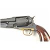 Image 4 : Pietta 1858 Remington reproduction black  powder revolver, #A19966, matte black finish  with brass t