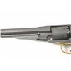 Image 5 : Pietta 1858 Remington reproduction black  powder revolver, #A19966, matte black finish  with brass t