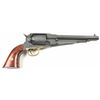 Image 7 : Pietta 1858 Remington reproduction black  powder revolver, #A19966, matte black finish  with brass t