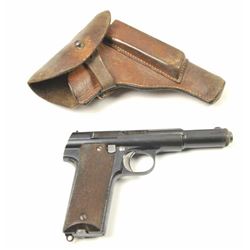 Astra Model 400 Semi-Auto Pistol in 9mm Parabellum with Nazi proof and holster rig, S/N 2885. This