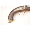 Image 13 : French percussion naval pistol dated 1839  with Tulle Arsenal marked lock with attached  ramrod, bra