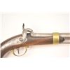 Image 2 : French percussion naval pistol dated 1839  with Tulle Arsenal marked lock with attached  ramrod, bra