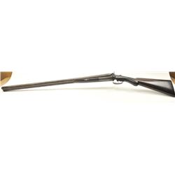 W.W. Greener SxS hammer shotgun, 12 gauge, Serial #1436. The shotgun is in fair to nearly good ov