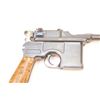 Image 8 : Mauser 1896 semi-automatic pistol, .30 Mauser  caliber, Serial #519525.  The pistol is in  nearly ex