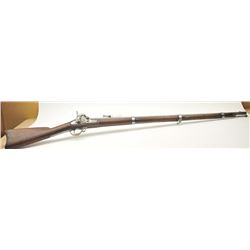 Springfield Model 1855 rifled musket with a Maynard type primer style device dated 1858. Iron mou