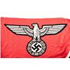 Image 2 : World War II era Nazi marked naval flag.  The  flag is approximately 12’ x 6’ with the  German eagle