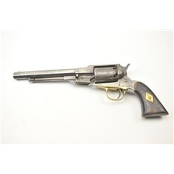 Remington Beals Navy percussion revolver, .36 caliber, Serial #9757. The pistol is in good overal
